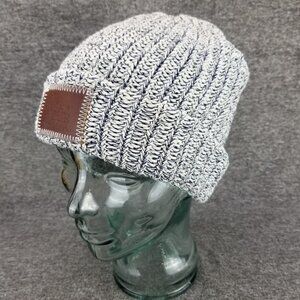✅Love Your Melon Grey Cable Knit Beanie Winter Hat 100% Cotton OSFM OSFA